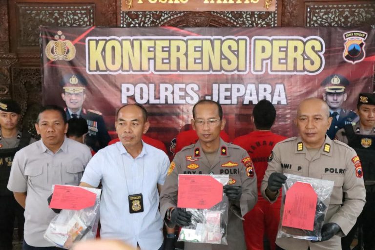 Sejumlah Tersangka Kasus Narkoba Berhasil Di Tangkap Polres Jepara