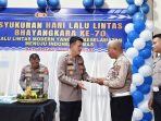 Hari Lalu Lintas Ke-70, Sat Lantas Polres Binjai Syukuran Bersama Anak Yatim