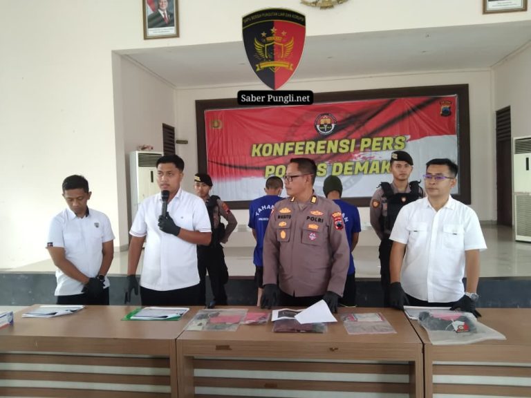 Polres Demak Tangkap Dua Pencuri Motor dan Penadah di Mranggen, Tiga Pelaku Lain Diburu
