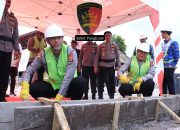 Kapolda Aceh Letakkan Batu Pertama Pembangunan Joging Track Metuah di Polres Bener Meriah