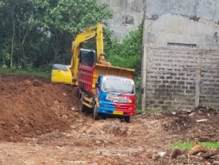 Lokasi tambang ilegal di Jl.Diponego Salatiga