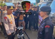 Brimob Polda Sumut Amankan Peninjauan Presiden, Panglima TNI, dan Kapolri