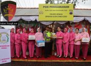 Bersama Bhayangkari, Kapolres Demak Beri Dukungan Moril Personel Pengamanan Nataru