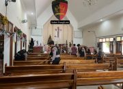 Antisipasi Gangguan Kamtibmas, Polres Demak Lakukan Sterilisasi Gereja
