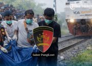 Ibu dan Dua Anak Tewas Tertabrak Kereta Api Saat Melintas di Jalur Rel Pekalongan