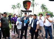 Wakapolda Jambi hadiri kegiatan jalan santai dalam rangka memperingati Hari Ulang Tahun (HUT) Provinsi Jambi ke-69 Tahun 2026.