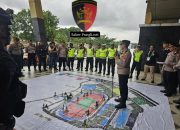 Polrestabes Semarang Gelar TFG Pengamanan Laga PSIS Semarang vs Deltras Sidoarjo Di Stadion Jatidiri