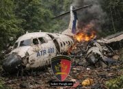 Pesawat ATR 42-500 ditemukan di puncak Bukit Bulusaraung
