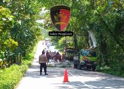 Bhabinkamtibmas Bulusan Lakukan Pengamanan Pemotongan Pohon Di Kawasan Sigarbencah