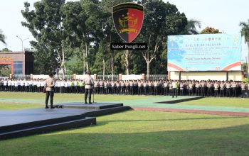 Personel Polresta Serang Kota Laksanakan Apel Siaga Arus Wisata dan Arus Balik Operasi Ketupat 2026