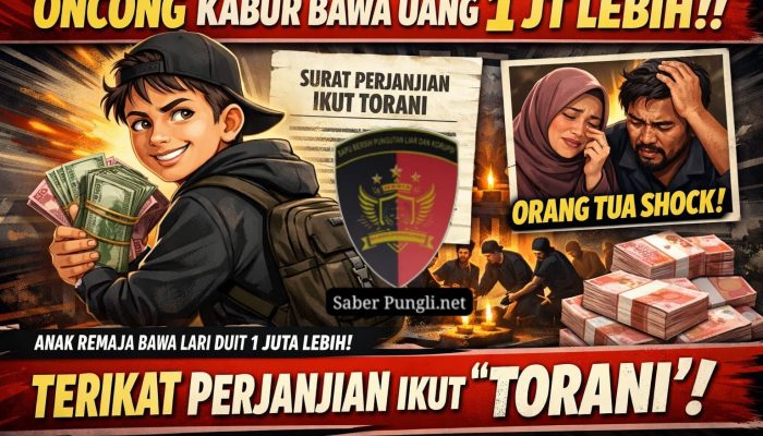 Remaja Diduga Bawa Kabur Uang Lebih dari Rp1 Juta, Terkait Kesepakatan Ikut “Torani”