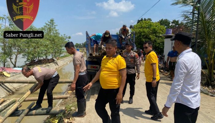 Polres Demak Perkuat Penanganan Pascabanjir Sungai Tuntang Jebol