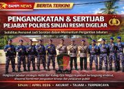 Kapolres Sinjai Pimpin Upacara Pengangkatan dan Serah Terima Jabatan Pamen dan Pama.