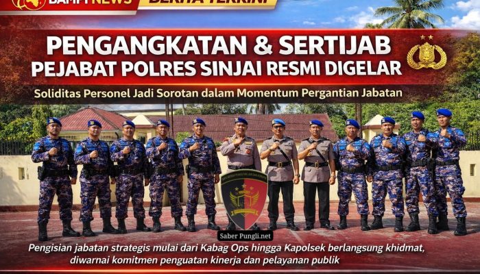 Kapolres Sinjai Pimpin Upacara Pengangkatan dan Serah Terima Jabatan Pamen dan Pama.