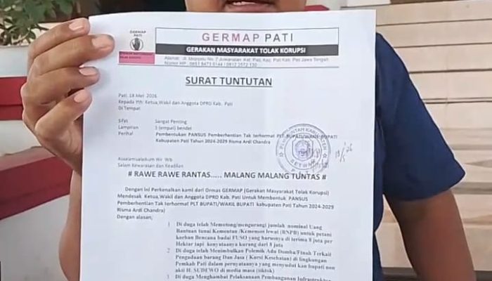Ketua DPRD Pati Tampung Aspirasi Germap Soal Usulan Pansus Evaluasi Plt. Bupati