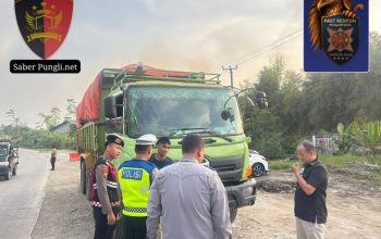 KEGIATAN PENERTIBAN ANGKUTAN TAMBANG, SATLANTAS DAN SAT SAMAPTA POLRES SERANG JAGA KELANCARAN LALU LINTAS DAN KAMTIBMAS