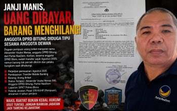 Viral! Oknum DPRD Kota Bitung Diduga Tipu Rekan DPRD Blora, Uang Dibayar Sejak Agustus 2025, Barang Tak Pernah Dikirim