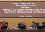 Penyerahan 3 (Tiga) Raperda Usulan DPRD Kabupaten Demak kepada Bupati Demak