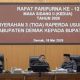 Penyerahan 3 (Tiga) Raperda Usulan DPRD Kabupaten Demak kepada Bupati Demak
