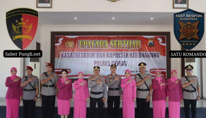 Dua Jabatan Strategis di Polres Demak Berganti, Kapolres Dorong Kinerja Profesional