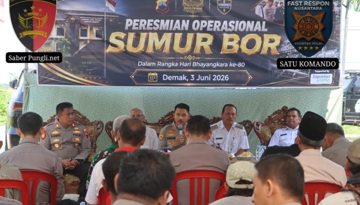 Hari Bhayangkara ke-80, Polres Demak Wujudkan Kepedulian Melalui Bantuan Sumur Bor