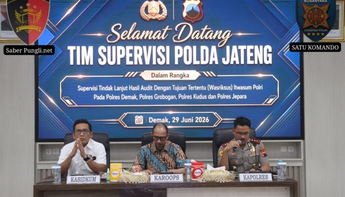 Polda Jateng Perkuat Profesionalisme Personel Lewat Supervisi Penggunaan Senpi di Polres Demak