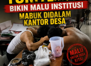 Diduga Mabuk di Kantor Desa, Dua Perangkat Turitempel Bikin Malu Institusi? Warga Minta Camat dan Bupati Turun Tangan