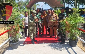 Jembatan Armco Desa Pakis Rampung, Warga Gelar Syukuran