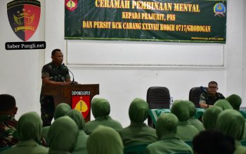 Personel Kodim 0717/Grobogan dan Persit Terima Ceramah Dari Bintaldam