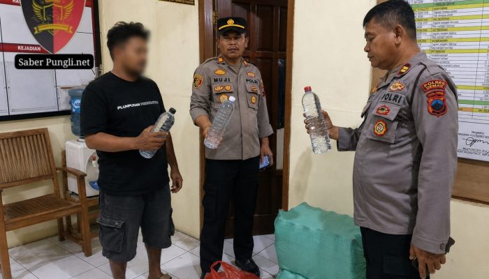 Polsek Karangawen Sita 130 Botol Arak, Polres Demak Tegaskan Perang terhadap Es Moni
