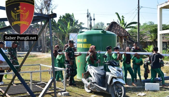 TNI AD Manunggal Air, Dua Titik Sumur Bor Desa Kedungrejo Segera Rampung