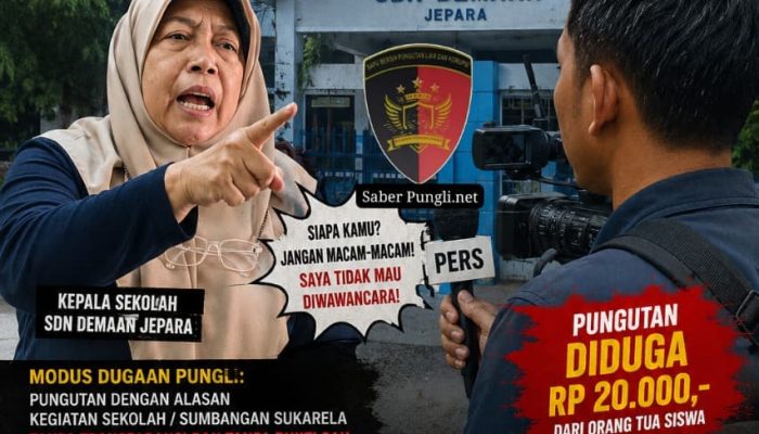 Media di Damprat Oleh Kepala Sekolah SDN Demaan Jepara, Saat Konfirmasi Adanya Dugaan Pungli 20 Ribu