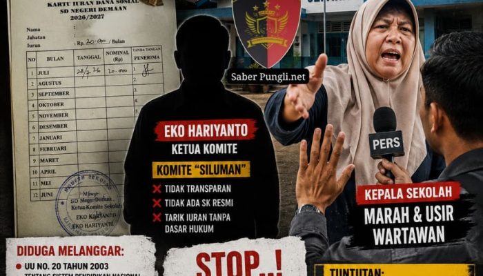 Ketua Komite “SILUMAN” Eko Hariyanto Diduga Tarik Iuran Siswa SD Negeri Demaan Jepara, Kepsek Marah Usir Wartawan