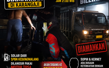 Diduga Penyalahgunaan Solar Bersubsidi, Truk Bermuatan Sekitar 3 Ton Diamankan di Karangaji