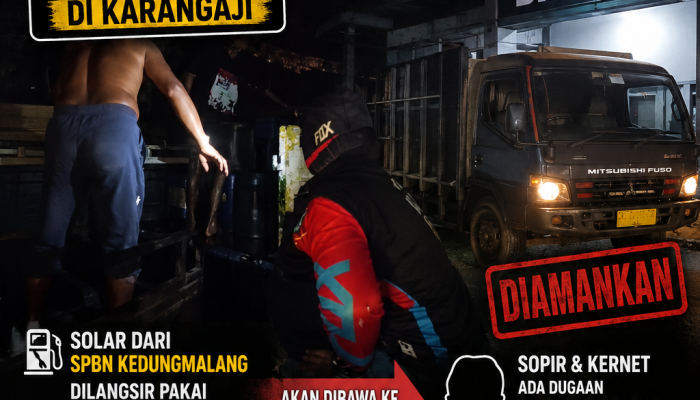 Diduga Penyalahgunaan Solar Bersubsidi, Truk Bermuatan Sekitar 3 Ton Diamankan di Karangaji