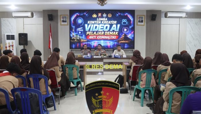 Polres Demak Dorong Literasi Digital Pelajar Lewat Kompetisi Konten AI