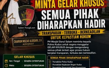PH Masjid Darul Salam Minta Gelar Khusus, Semua Pihak Diharapkan Hadir