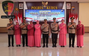 Polres Kudus Gelar Sertijab Dua Kapolsek, Kapolres Tekankan Integritas dan Penguatan Kamtibmas