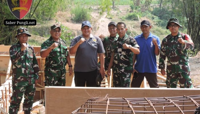 Denzibang III Salatiga Cek Progres Pembangunan Jembatan Garuda di Desa Jambon