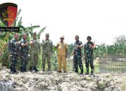 Pastikan Sesuai Spesifikasi, Dandim Grobogan Cek Jembatan Gantung Desa Kronggen