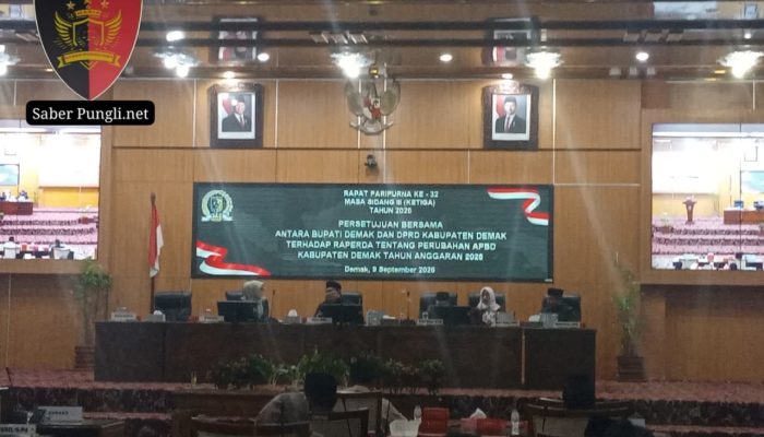 DPRD Demak dan Bupati Sepakati Raperda Perubahan APBD 2026, Wujud Sinergi untuk Percepatan Pembangunan Daerah