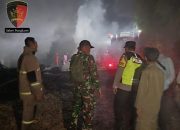 Polsek Kawunganten Gerak Cepat Tangani Kebakaran Tempat Penyulingan Kayu Putih