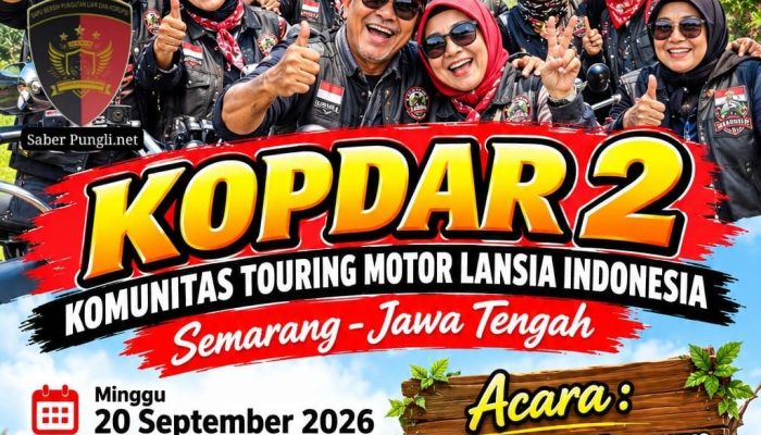 Perkokoh Silaturahmi dan Tradisi Unik, Komunitas Touring Motor Lansia Indonesia (KTMLI) Kota Semarang Siap Gelar Kopdar Ke-2