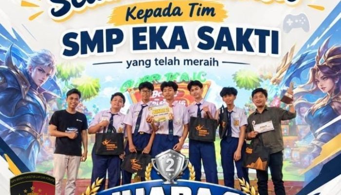 SMP Eka Sakti Sukses Sabet Juara 2 Mobil Legend E-Sport Competition Grafika Gametastic 2026