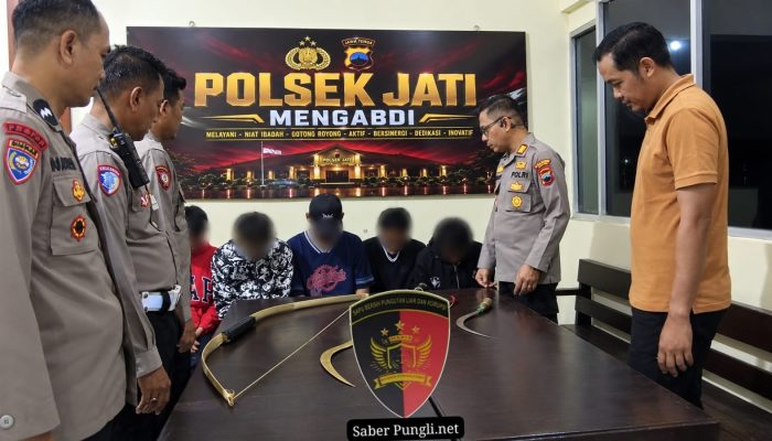 Polisi Telusuri Konten Remaja Bawa Sajam, 5 Orang di Kudus Diamankan
