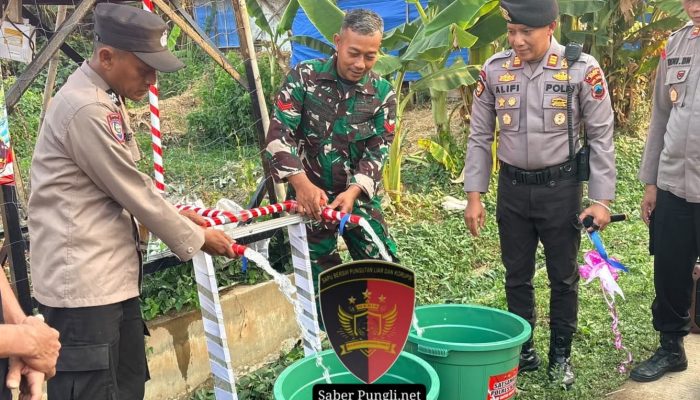 Polres Kudus Salurkan Bantuan Sumur Bor, Warga Setrokalangan Kini Punya Akses Air Bersih