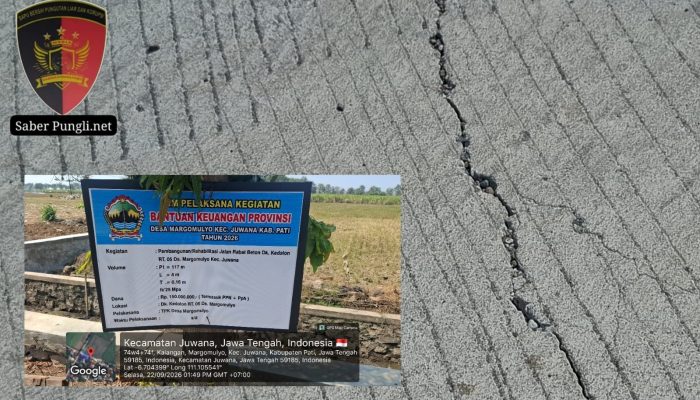 Diduga Proyek Jalan Rabat Beton di  Kerjakan oleh Pihak ke Tiga. Oknum Sekdes