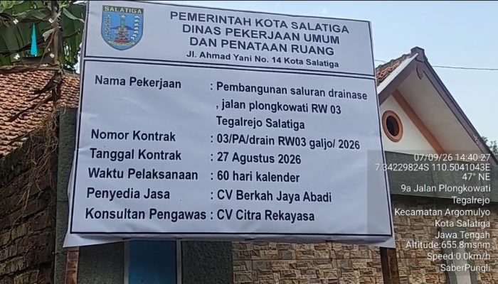 Proyek Siluman,Papan Nama Tidak Ada Anggaran