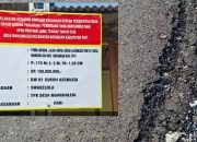 BARU SEBENTAR DIASPAL, JALAN RW 01 DUKUH ASEM LEGI MULAI RUSAK, ANGGARAN DISEBUT TEMBUS RP100 JUTA