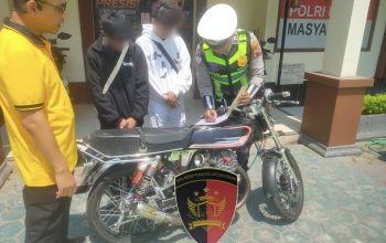 Jumping di Depan Petugas, Dua Pembalap Liar Kudus Akhirnya Diangkut ke Polsek
